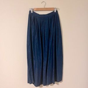 Dark Denim Flowy Skirt
